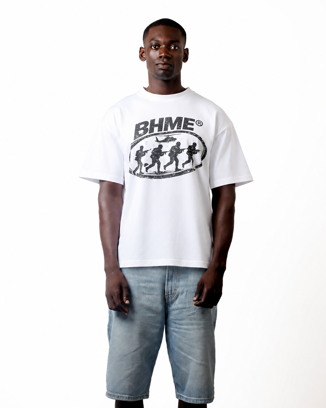 BHME 'MILITANT' TEE (White)