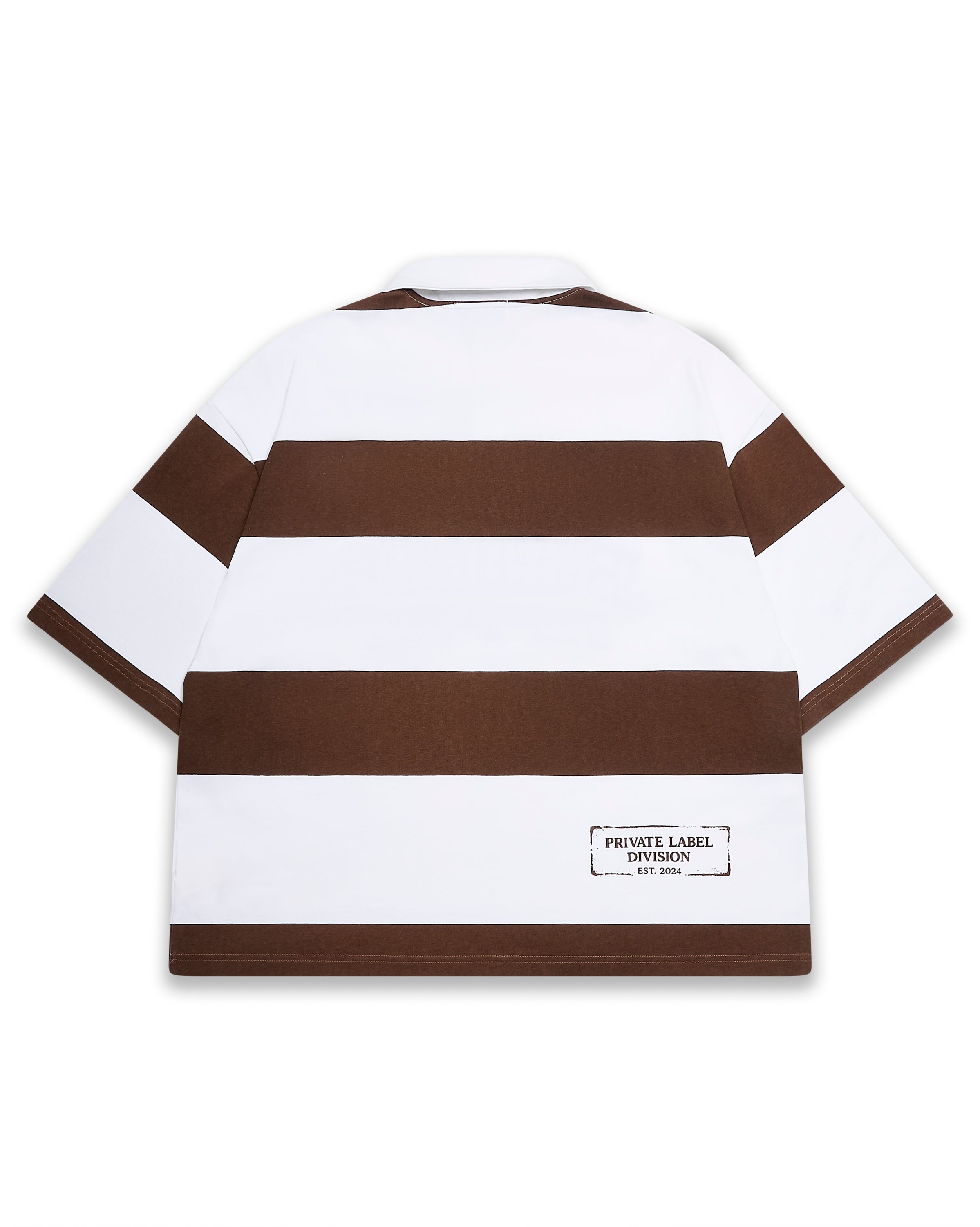 BHME 'BRANDED' RUGBY TOP (Brown & White)