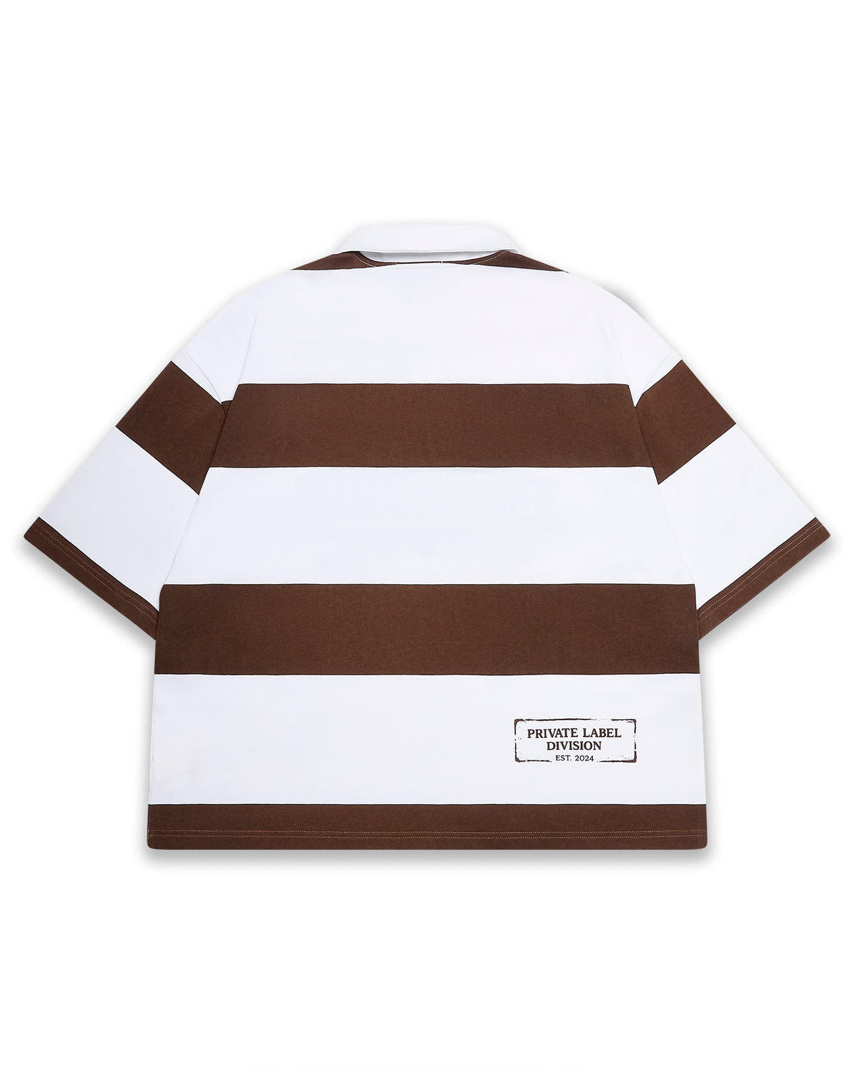 BHME 'BRANDED' RUGBY TOP (Brown & White)
